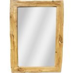 Reclaimed Elm Wood Rectangular Framed Mirror