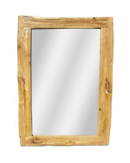 Reclaimed Elm Wood Rectangular Framed Mirror