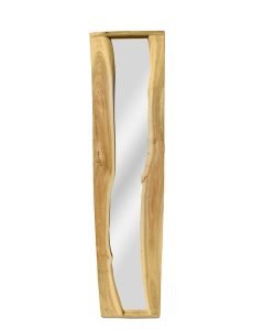 Reclaimed Elm Floor Full Length Wave Framed Mirror