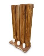 Reclaimed Elm Shelf With Slatted Back - Image 2