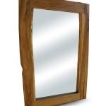 Reclaimed Elm Wood Rectangular Framed Mirror