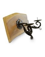 Salvaged Oak Dual Pillar Candle Sconce - Image 2