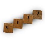 Reclaimed Oak Wall Mounted Cascading Key Holder
