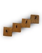 Reclaimed Oak Wall Mounted Cascading Key Holder