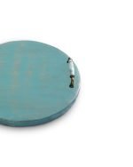 Кръгъл поднос от възстановен дъб и с керамични дръжки - Image 3