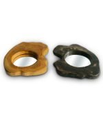 Cypress Wood Yin Yang Circular Framed Mirror Set - Image 2