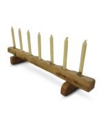 Reclaimed Oak Multiple Taper Candle Holder With Feet - Image 2