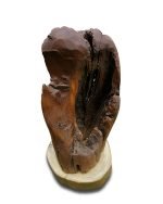 Рустикална лампа с дървена основа от спасен бряст - Image 2