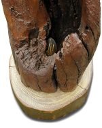 Рустикална лампа с дървена основа от спасен бряст - Image 3