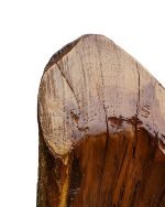 Salvaged Plum Carved Out Taper Candle Holder - Image 2