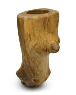 Salvaged Acacia Stump Pillar Candle Holder