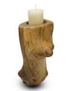 Salvaged Acacia Stump Pillar Candle Holder - Image 2