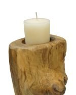 Salvaged Acacia Stump Pillar Candle Holder - Image 3