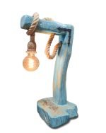 Боядисана настолна лампа с морско въже - Image 3