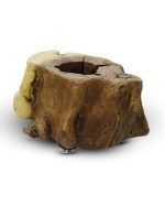 Salvaged Acacia Floor Décor With Metal Feet - Image 2