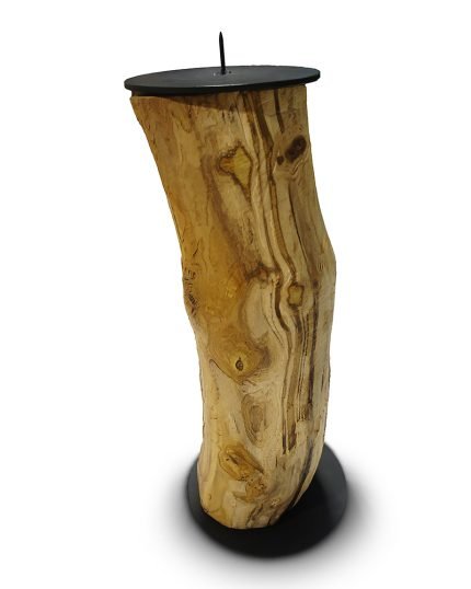 Salvaged Hornbeam Trunk Pillar Candle Holder