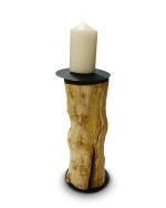 Salvaged Hornbeam Trunk Pillar Candle Holder - Image 2