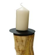 Salvaged Hornbeam Trunk Pillar Candle Holder - Image 3