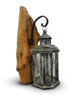 Rustic Oak Wall Mounted Lantern Hook - Image 2