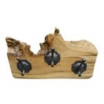 Възстановена елмазна стойка за дрехи с метални куки