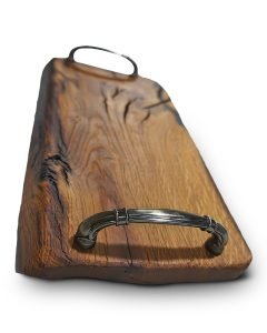 Reclaimed Oak Rustic Serving Board With Handles