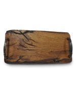 Reclaimed Oak Rustic Serving Board With Handles - Image 2