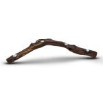 Държач за чаена свещ с форма на бумеранг от габър