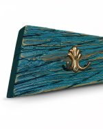 Тюркоазена закачалка за дрехи със златни кукички - Image 3