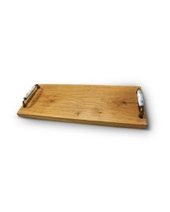 Reclaimed Oak Rustic Serving Board with Handles