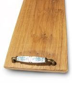 Reclaimed Oak Rustic Serving Board with Handles - Image 3