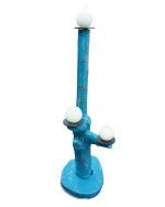 Свещник с три клона, боядисан в красив син цвят - Image 2