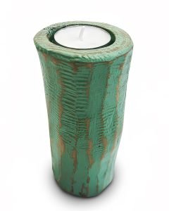 Salvaged Hornbeam Mint Green Single Tealight Holder