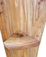 Reclaimed Elm Corner Storage With Wooden Shelves - Image 4