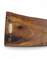 Reclaimed Oak Rustic Serving Board With Handles - Image 3