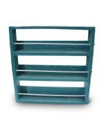 Vintage Deep Teal Wall Mounted 3 Tier Spice Rack