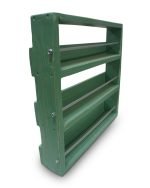 Винтидж стенен рафт за подправки на 3 нива в ментов цвят - Image 2