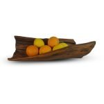 Twist Fruit Bowl From Salvaged Plum Wood