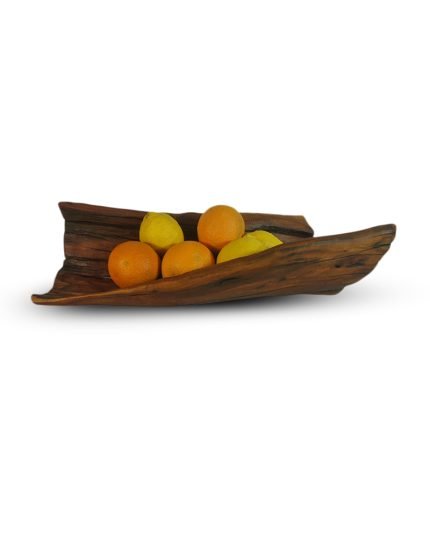 Twist Fruit Bowl From Salvaged Plum Wood