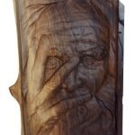 Old Man's Hand Carving From Walnut