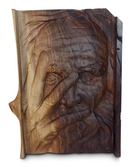 Old Man's Hand Carving From Walnut