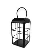 Black Metal And Glass Lantern