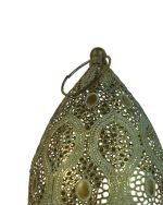 Яйцевиден позлатен фенер в античен ориенталски стил - Image 3