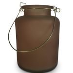 Smoked Glass Bottle Shaped Lantern