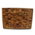 Reclaimed Oak Wood Mosaic Wall Art