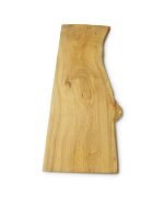 Reclaimed Elm Mantle Shelf With Iron Brackets - Image 3