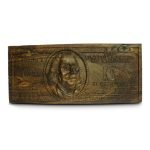 Dollar Shaped Carving From Walnut