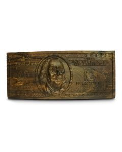 Dollar Shaped Carving From Walnut