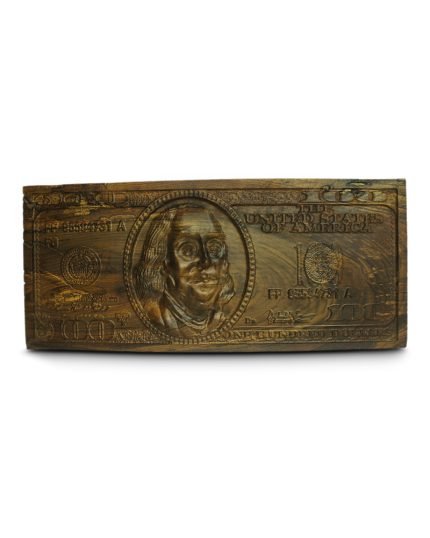 Dollar Shaped Carving From Walnut