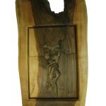 Woman's Tears  Shaped Carving From Walnut