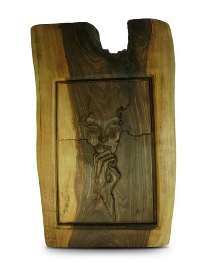 Woman's Tears  Shaped Carving From Walnut
